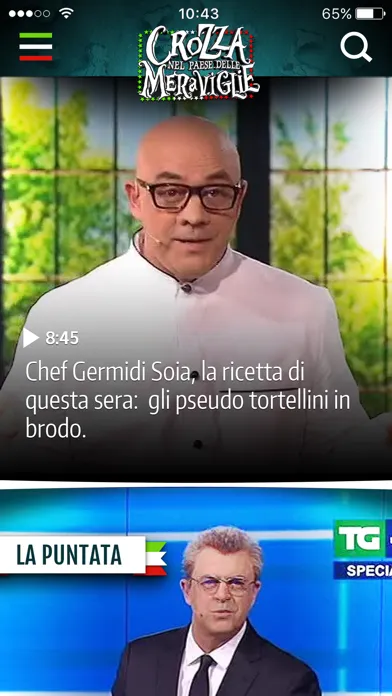 Tangkapan layar Crozza nel paese delle meraviglie