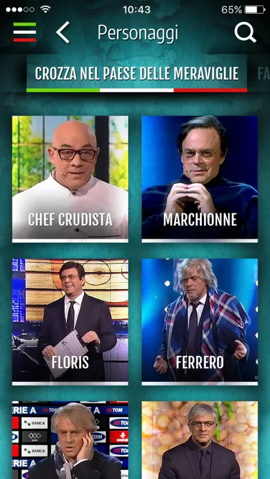 Tangkapan layar Crozza nel paese delle meraviglie