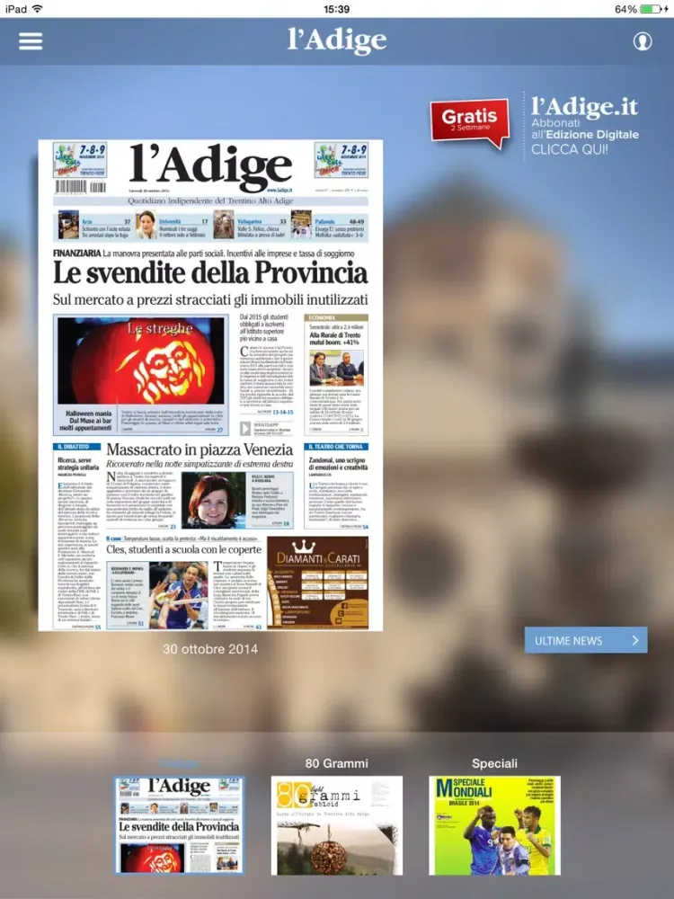 l'Adige iPad 应用截图