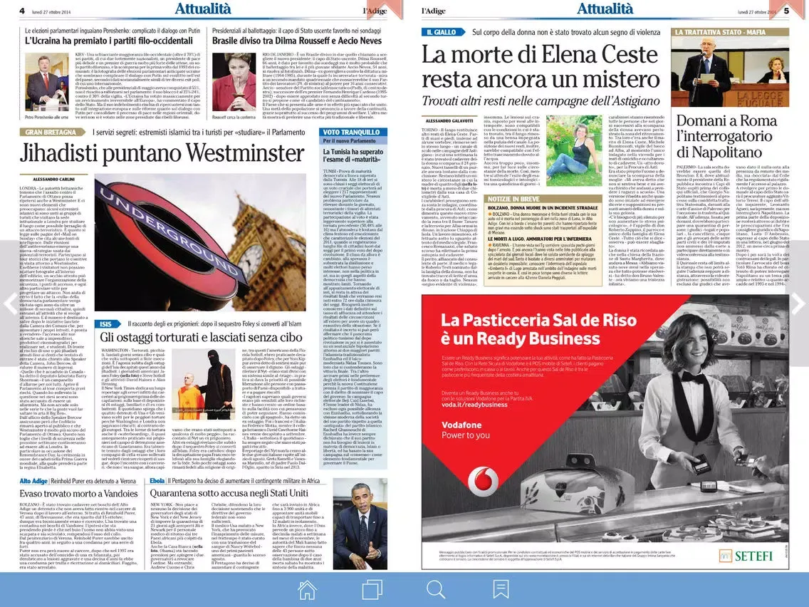 l'Adige iPad 应用截图