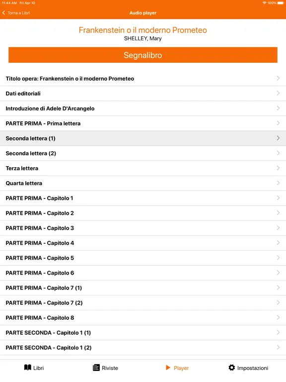 Libro Parlato CILP App iPad 应用截图