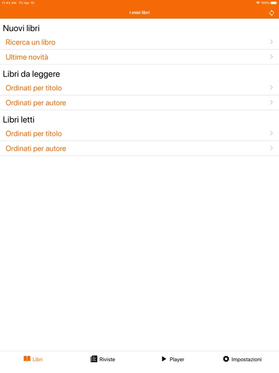 Libro Parlato CILP App iPad 应用截图