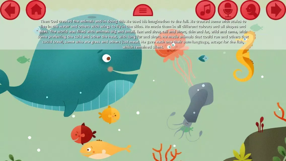 Capturas de tela do The Bible - The Creation Lite