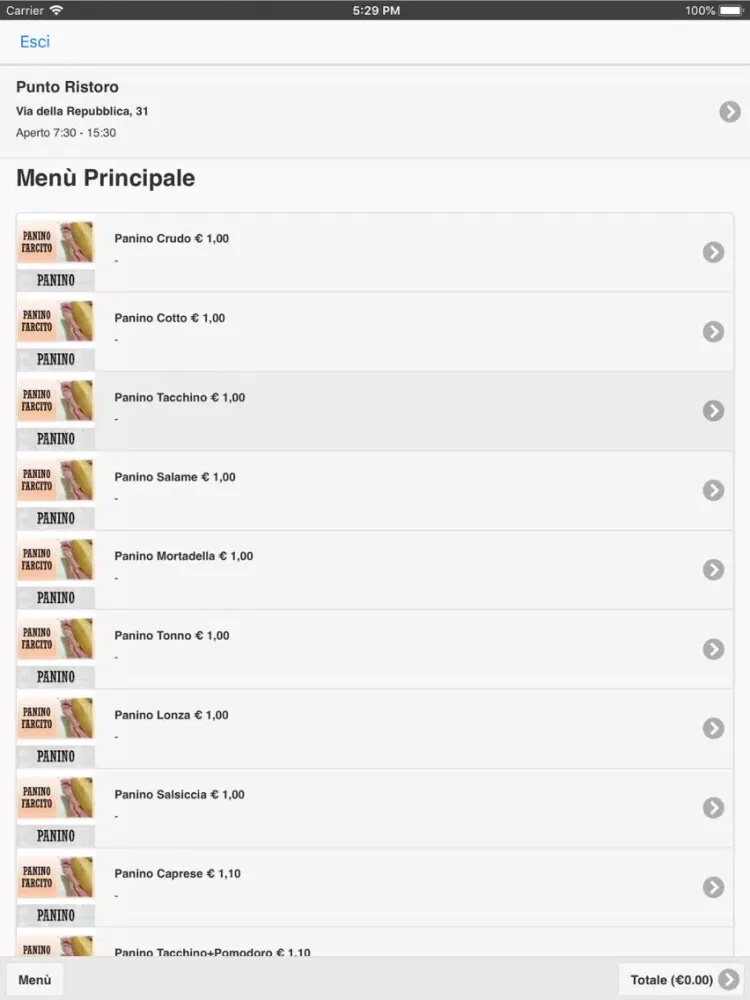 Capturas de pantalla de Punto Ristoro School iPad 