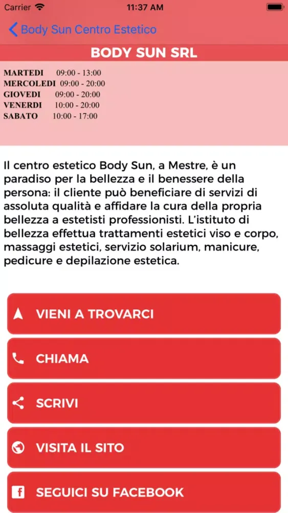 Body Sun Estetica Mestre स्क्रीनशॉट