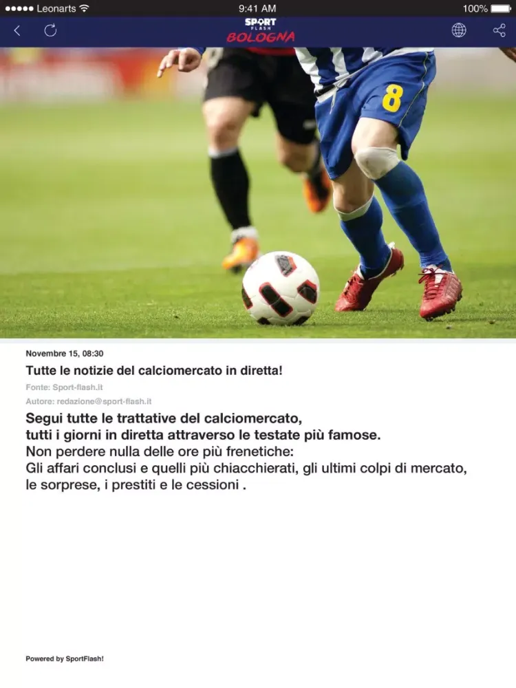 صور SportFlash Bologna iPad 
