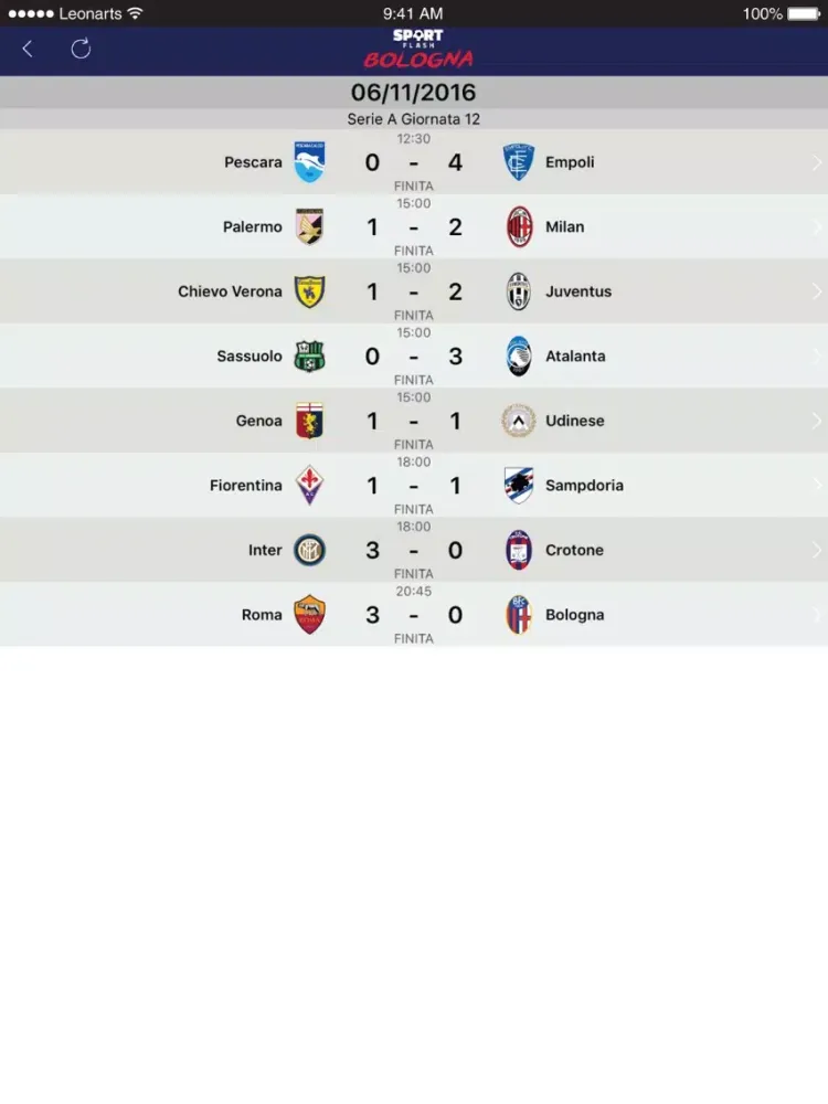 صور SportFlash Bologna iPad 