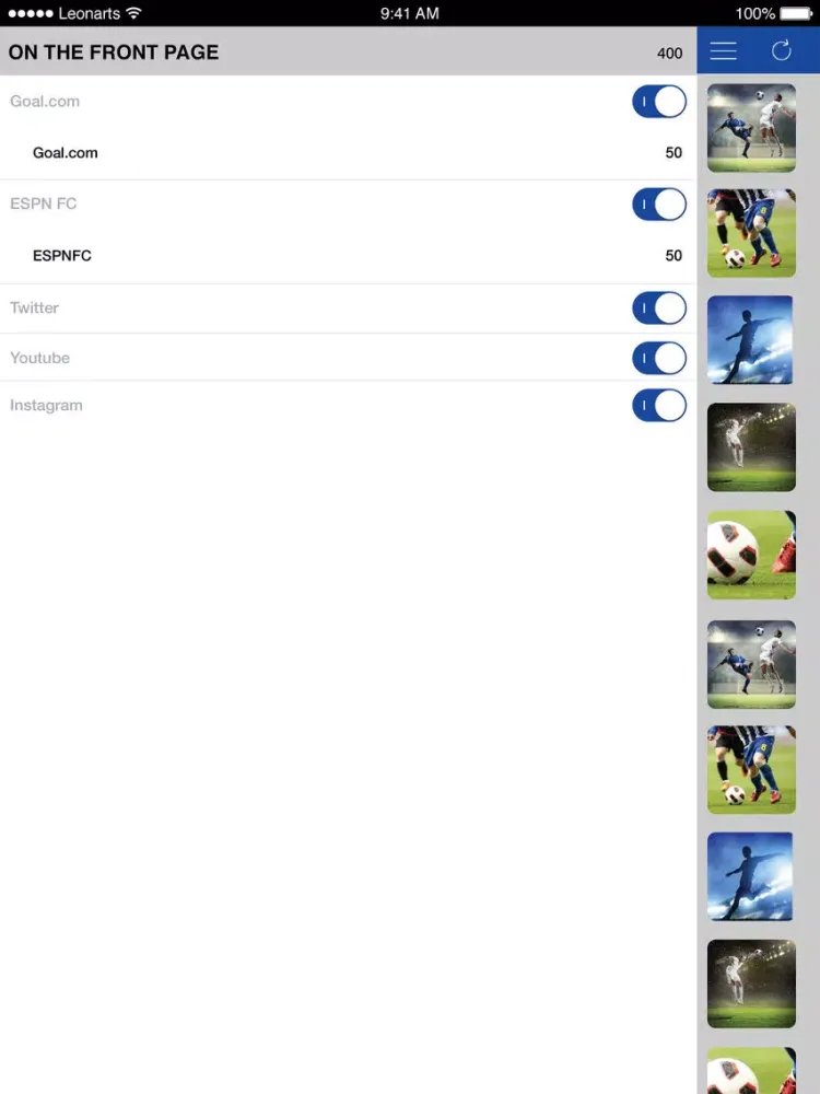SportFlash Barcelona iPad  Screenshots
