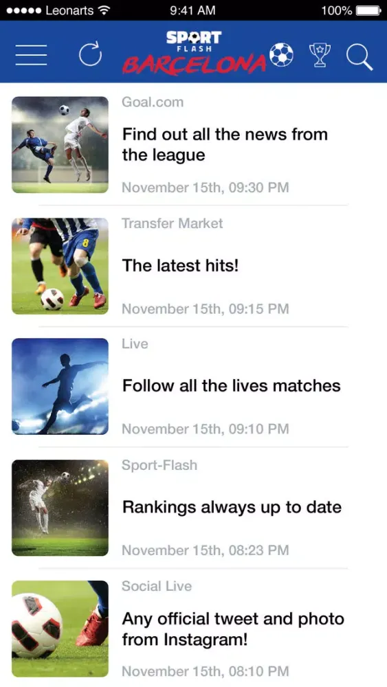 SportFlash Barcelona Screenshots