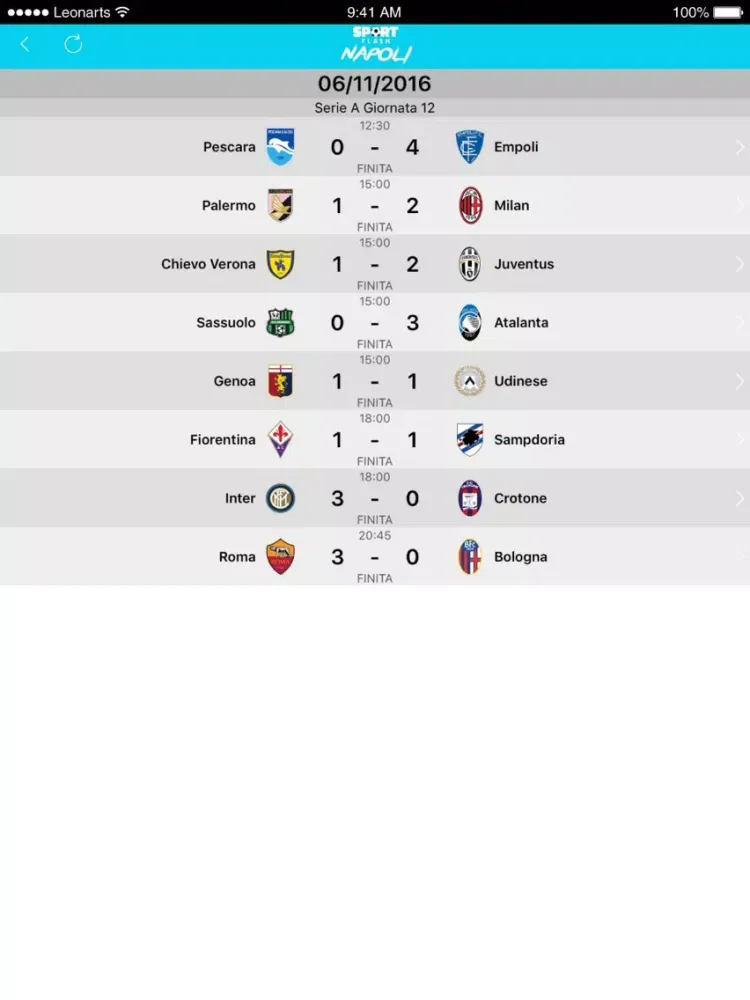 صور SportFlash Napoli iPad 