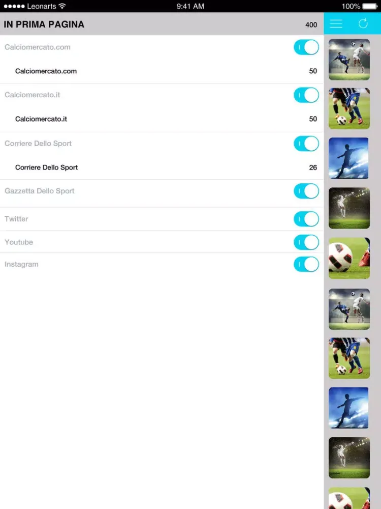 SportFlash Pescara iPad  스크린샷