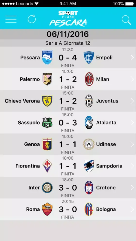 SportFlash Pescara 스크린샷