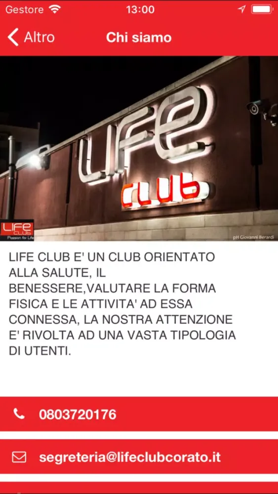 PALESTRA LIFE CLUB CORATO Screenshots