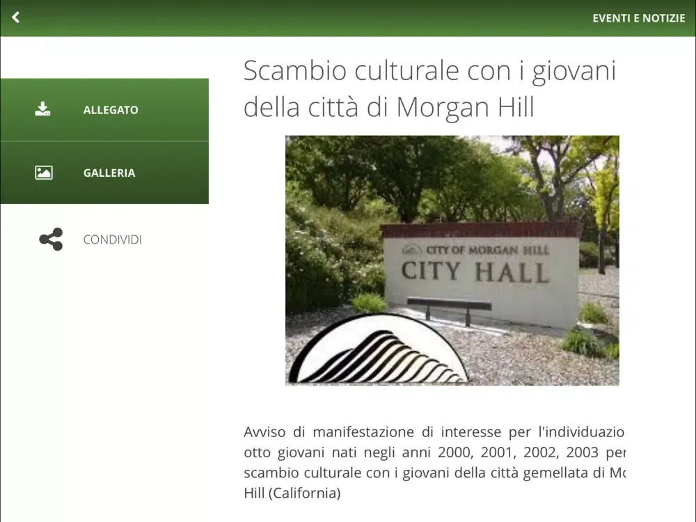 Tangkapan skrin San Casciano in Val di Pesa iPad 