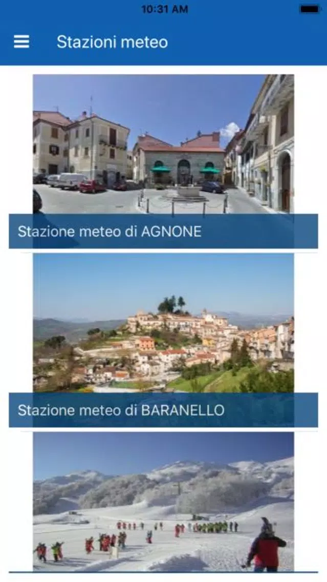 Tangkapan skrin Meteo in Molise