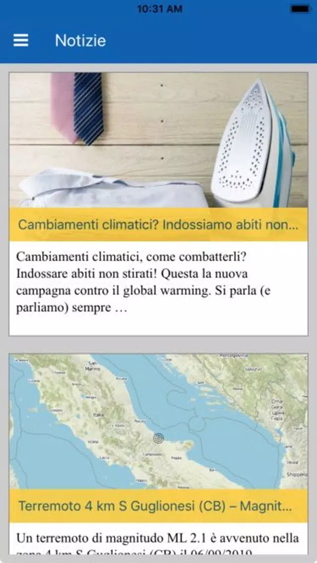 Tangkapan skrin Meteo in Molise