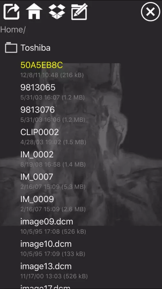 Captures d'écran de Dicom Mobile