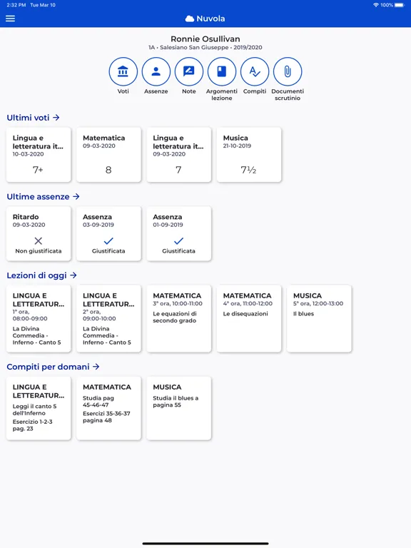 Nuvola - Tutore Studente iPad  スクリーンショット