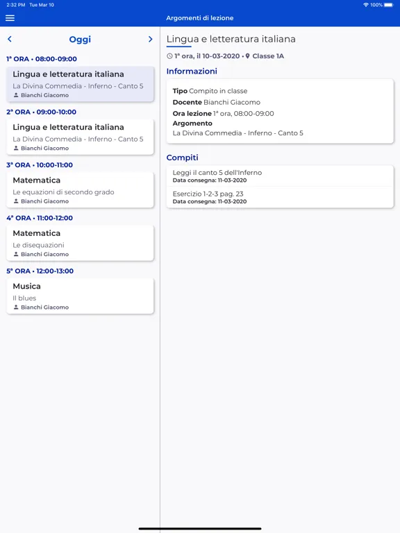 Nuvola - Tutore Studente iPad  スクリーンショット