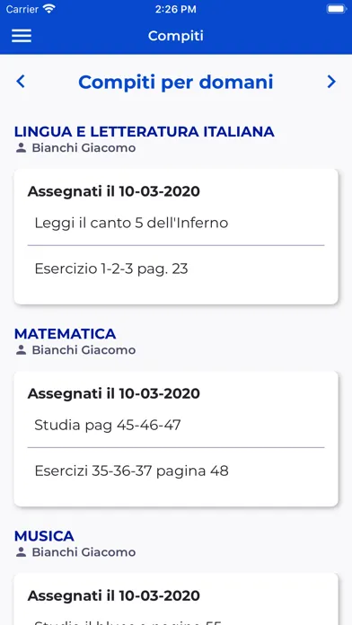 Nuvola - Tutore Studente スクリーンショット