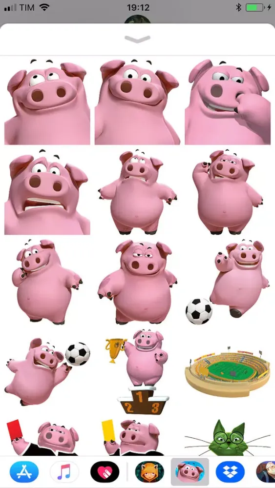 GoGoPig Soccer Stickers pack سکرین شاٹس