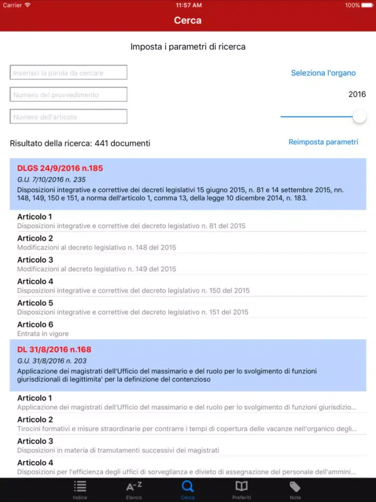 Скриншоты Codice Civile e di Proc Civile iPad 