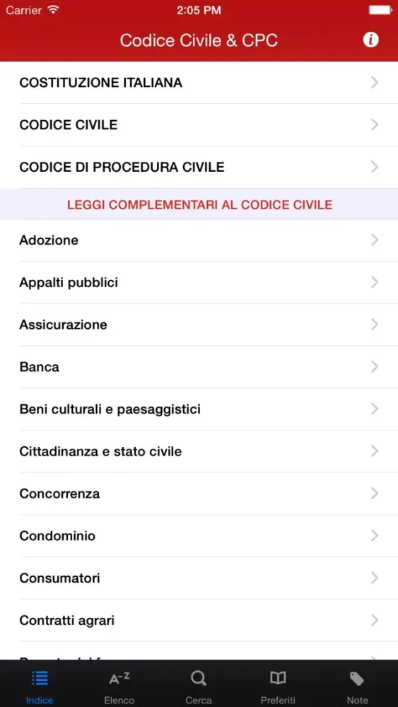 Скриншоты Codice Civile e di Proc Civile