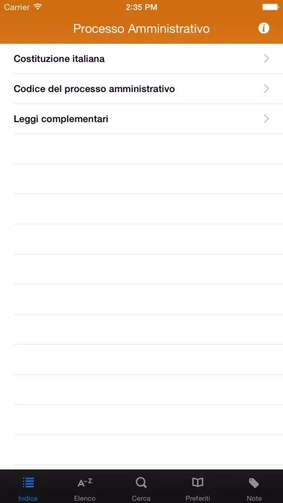 Скриншоты Codice del Processo Amministrativo