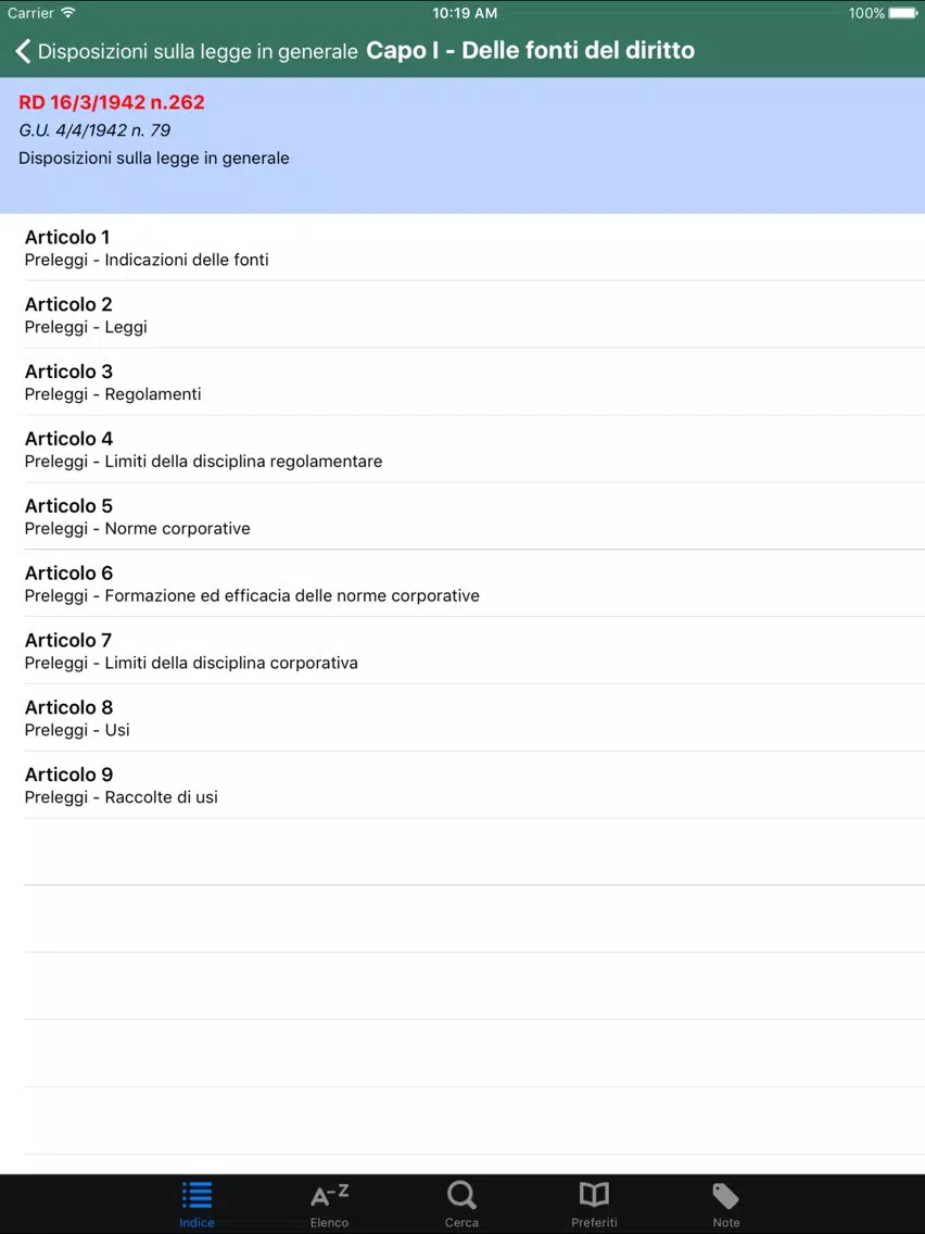 Codice Penale ME iPad  Screenshots