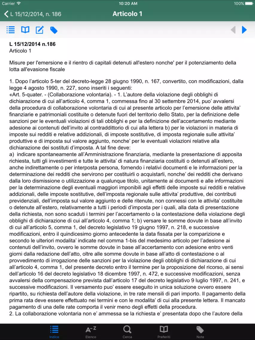 Codice Penale ME iPad  Screenshots