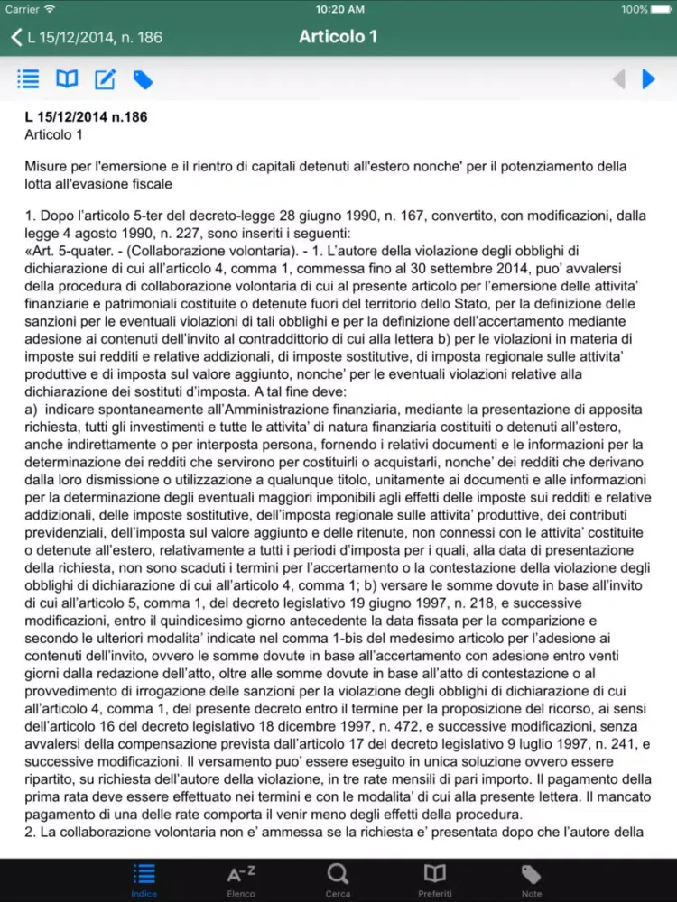 Screenshot di Codice Penale ME iPad 