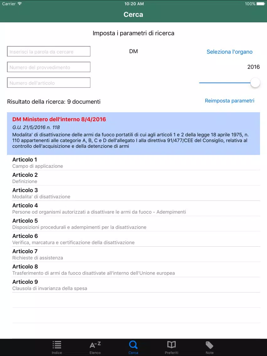 Codice Penale ME iPad  Screenshots