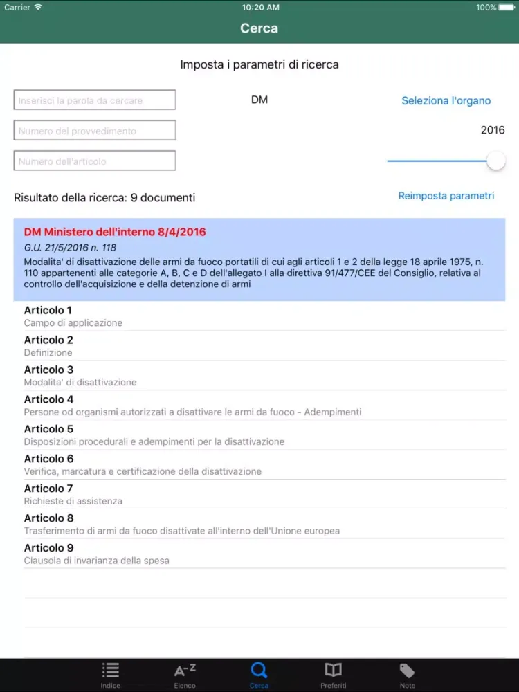 Screenshot di Codice Penale ME iPad 