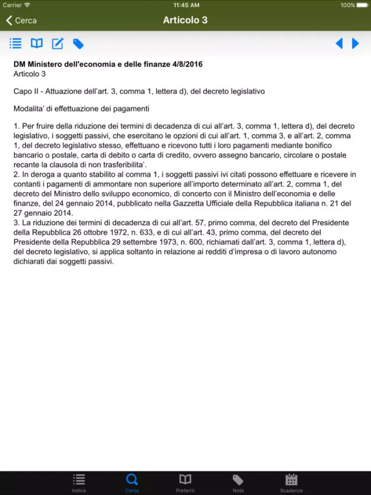 Codice Tributario iPad  Screenshots