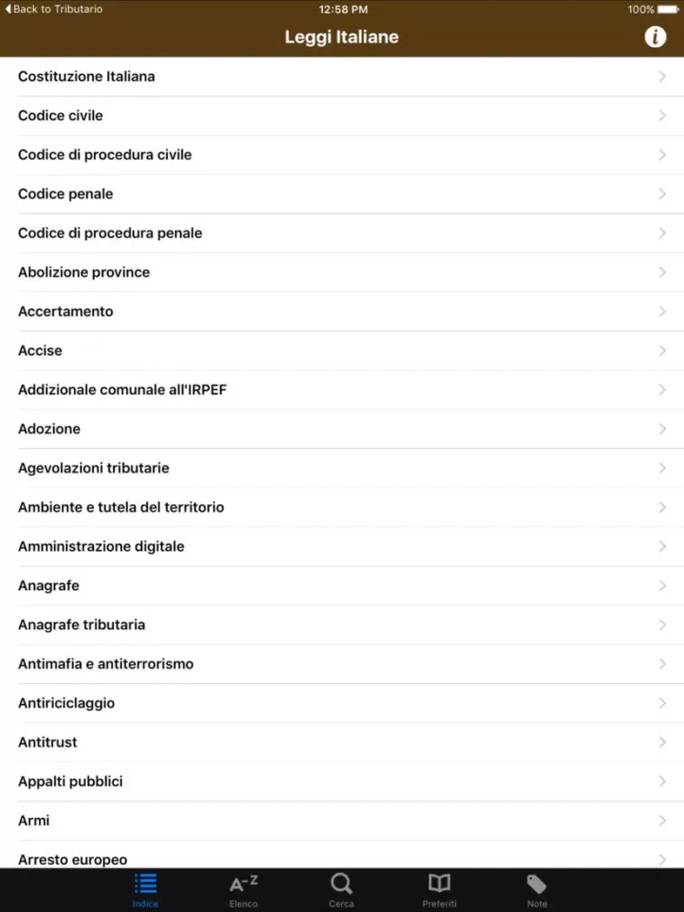 Leggi Italiane iPad 應用截圖