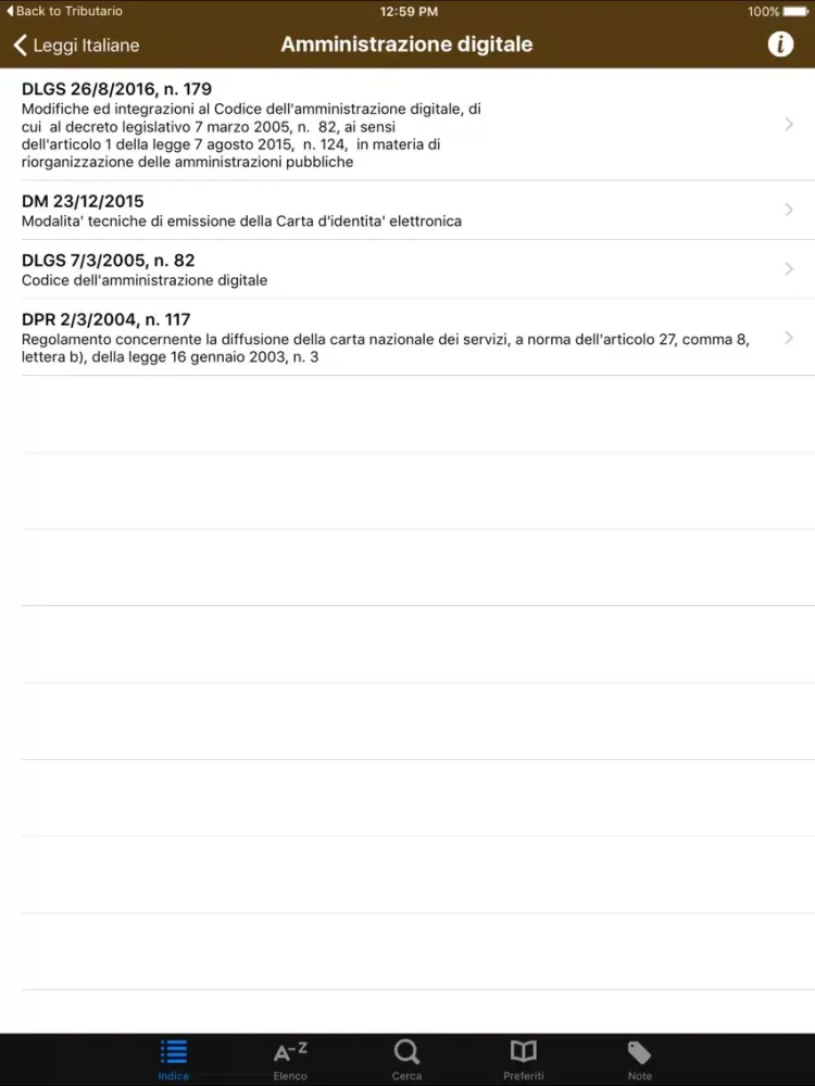 Leggi Italiane iPad 應用截圖