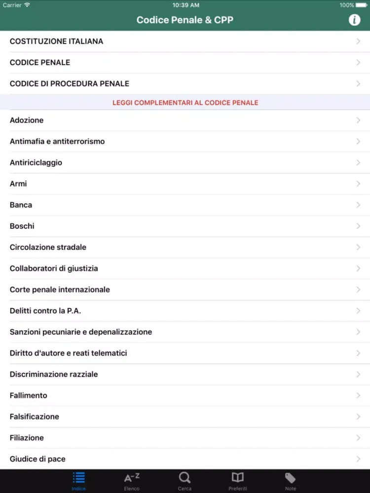 Codice Penale e di Proc Penale iPad  سکرین شاٹس