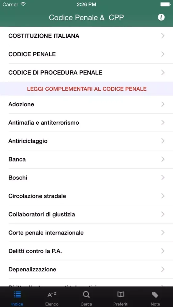 Codice Penale e di Proc Penale سکرین شاٹس