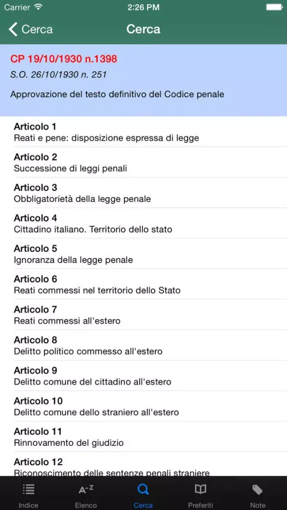 Codice Penale e di Proc Penale سکرین شاٹس