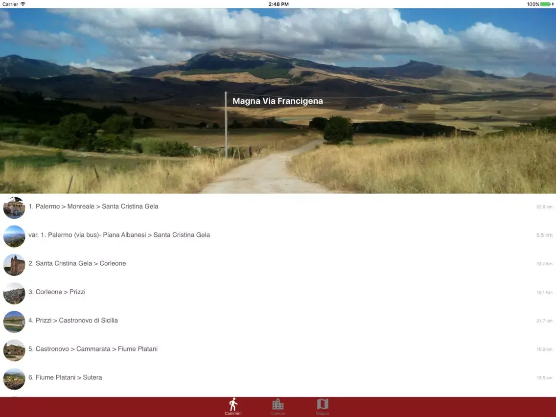 Screenshot di Magna Via Francigena iPad 