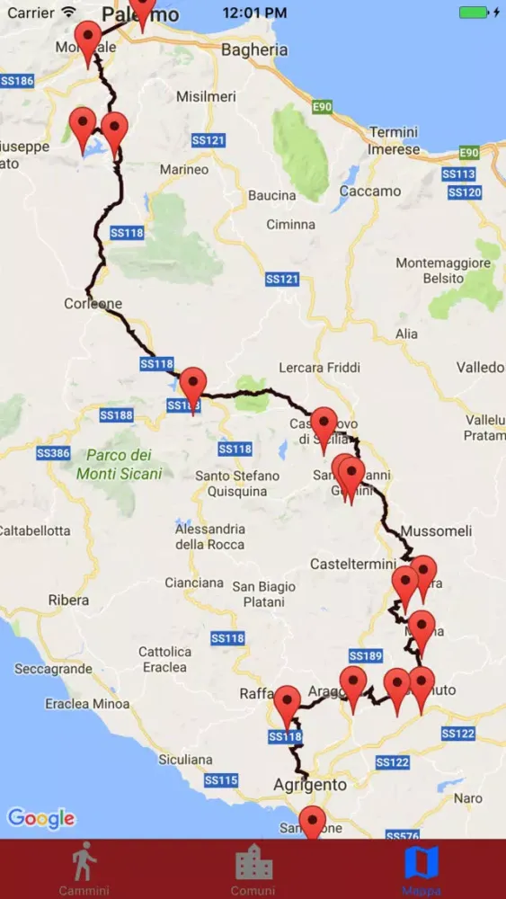 Screenshot di Magna Via Francigena