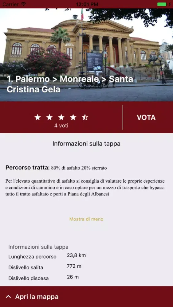Screenshot di Magna Via Francigena