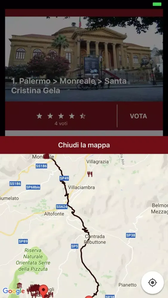 Screenshot di Magna Via Francigena