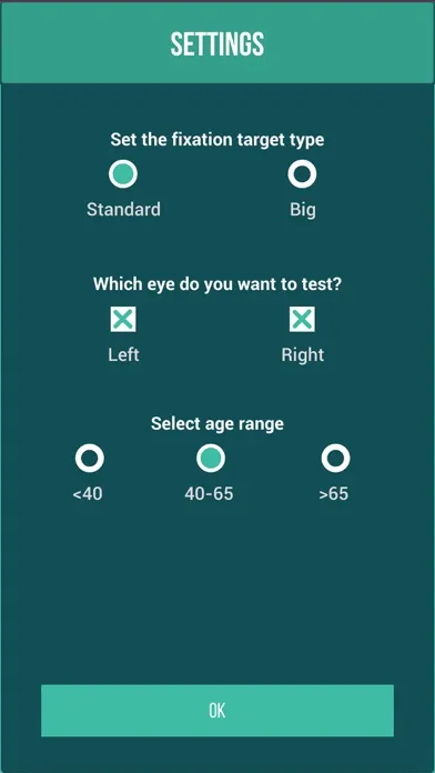 Скриншоты MyVisualField Test