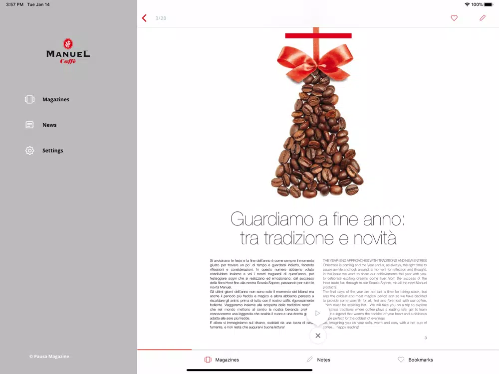 Pausa Magazine iPad  Ekran Görüntüleri