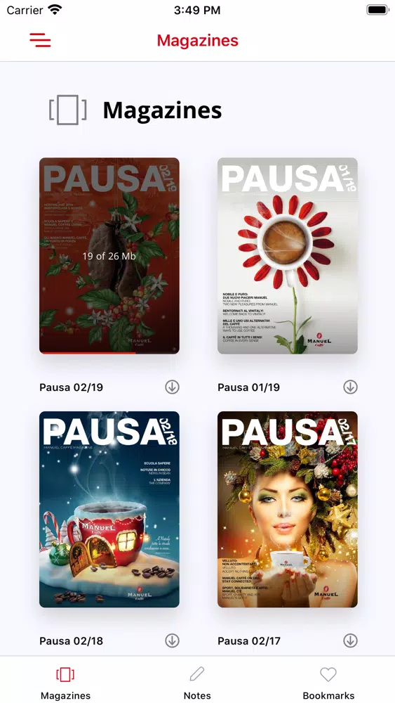 Pausa Magazine Ekran Görüntüleri