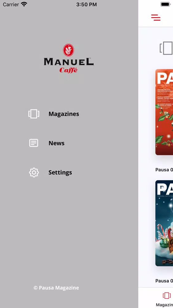 Pausa Magazine Ekran Görüntüleri