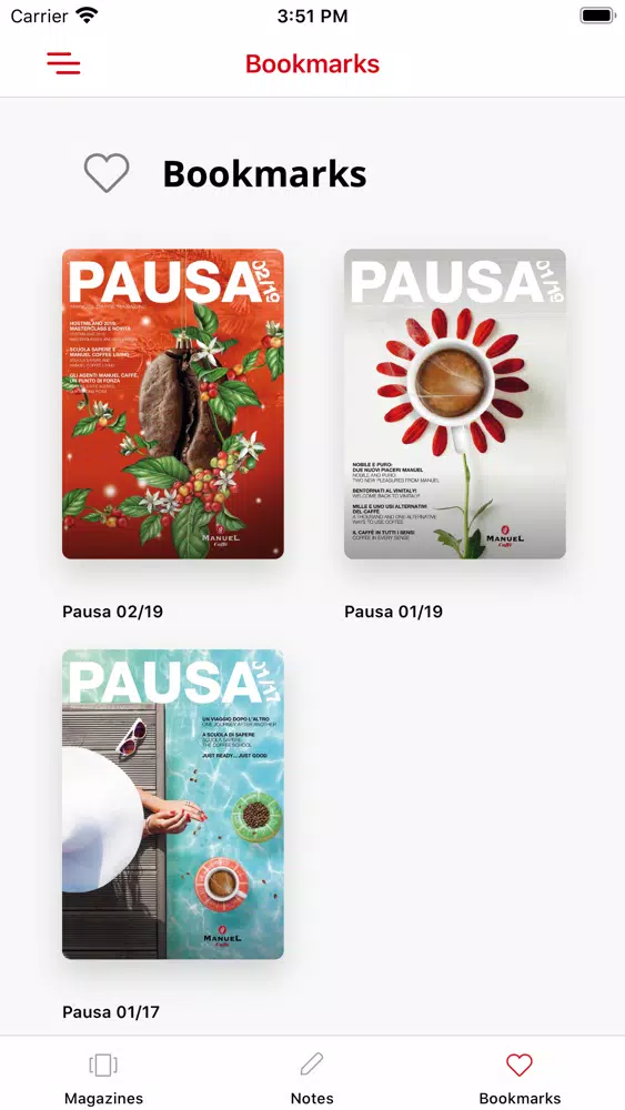 Pausa Magazine Ekran Görüntüleri