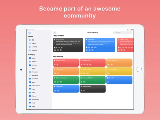 Shortcut Archive iPad  স্ক্রিনশট