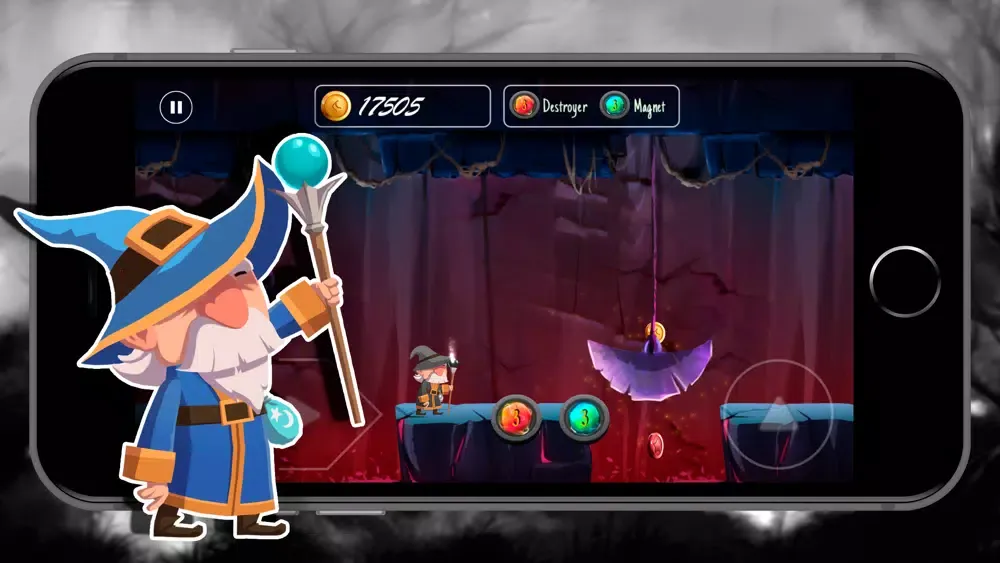 Tangkapan layar Gerald the Mage